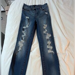 Aeropostale Jeans Dark Wash Super High Ride Curvy Jeggings